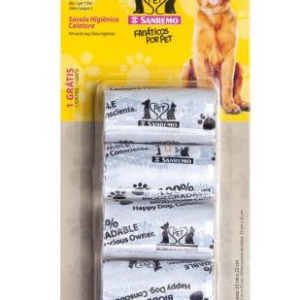 Conjunto sacola higiênica coletora pet Sanremo 4 litros leve 4 pague 3