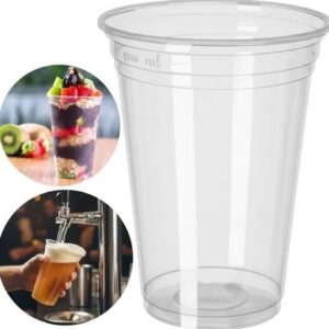 Copo plástico transparente 440ml Cristalcopo CPM-440TR livre de BPA
