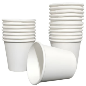 Copo de papel branco Biopaper 50ml pacote com 50 unidades caixa com 2000 unidades
