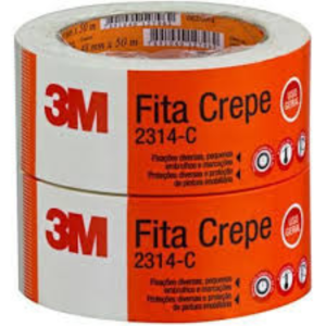 Fita crepe 3M 101LA 48mm x 50m caixa com 36 rolos para pintura e mascaramento