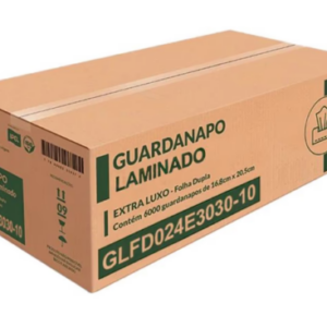 Guardanapo de papel branco Ipel Napkin ELX 16,8 x 20,5 cm caixa com 6000 folhas