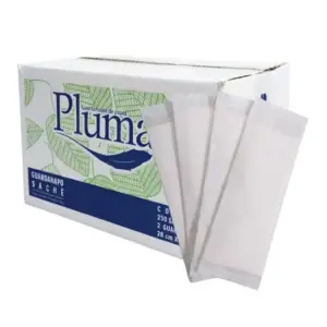 Guardanapo de papel sachê Pluma 28cm x 20,5cm caixa com 1000 sachês